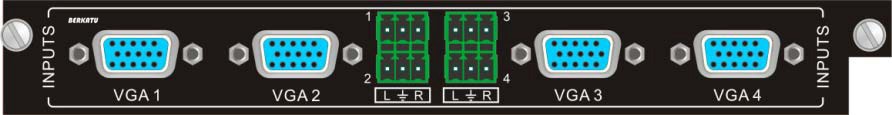 BERKATU柏卡圖 4路VGA音視頻信號輸入卡