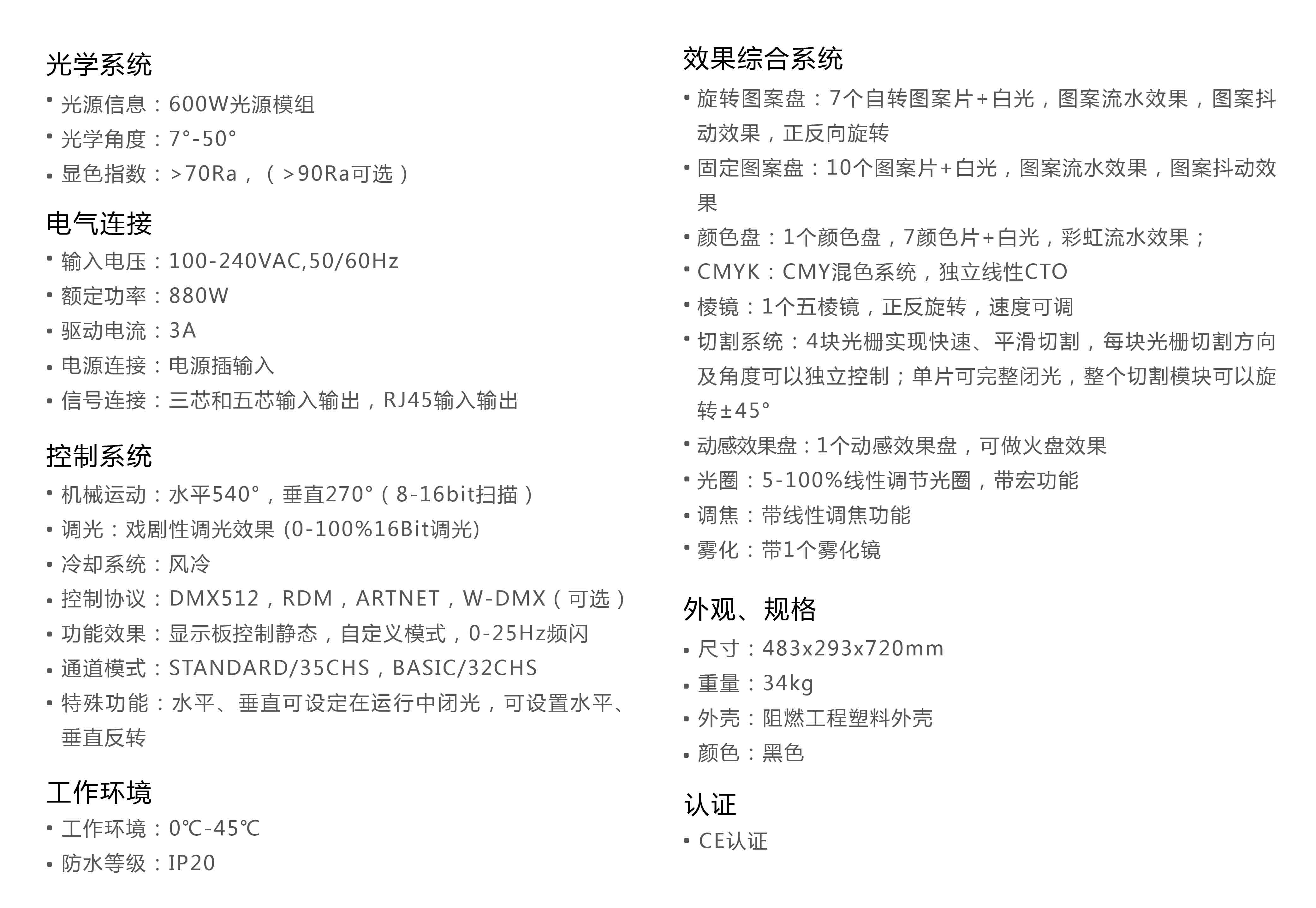 搖頭圖案切割燈詳細(xì)信息